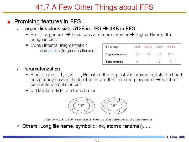 41. 7 A Few Other Things about FFS Promising features in FFS ü Larger