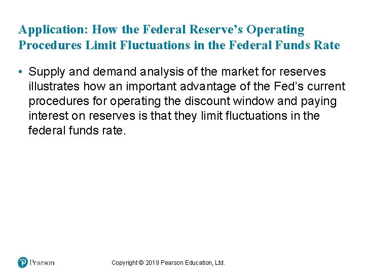 Application: How the Federal Reserve’s Operating Procedures Limit Fluctuations in the Federal Funds Rate