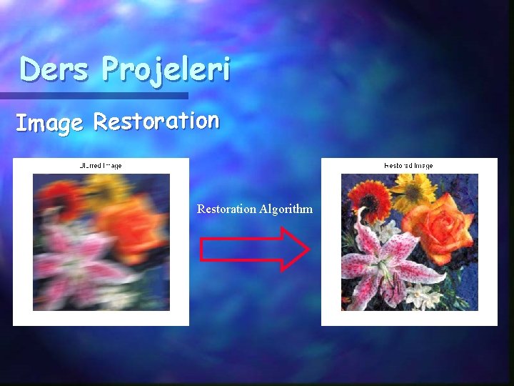 Ders Projeleri Image Restoration Algorithm 