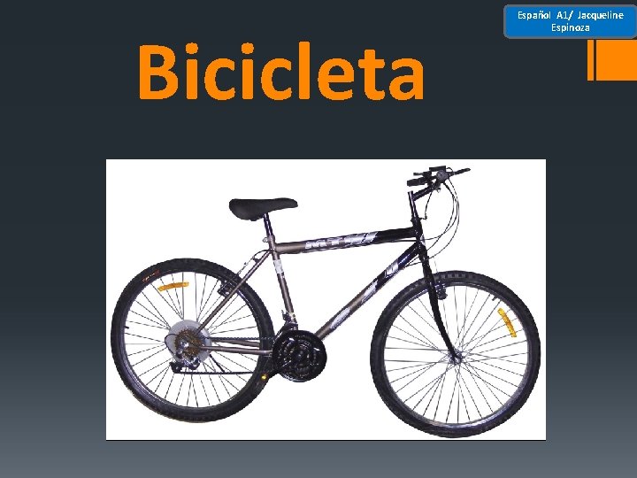 Bicicleta Español A 1/ Jacqueline Espinoza 