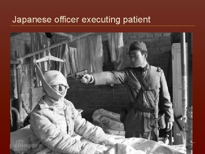 Japanese officer executing patient 