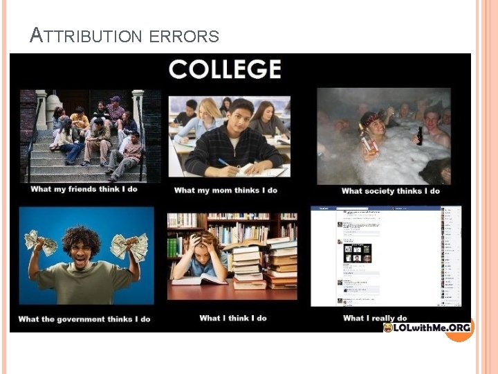 ATTRIBUTION ERRORS 