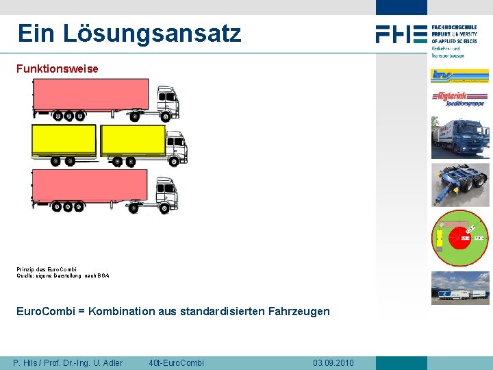 Ein Lösungsansatz Funktionsweise Prinzip des Euro. Combi Quelle: eigene Darstellung nach BGA Euro. Combi