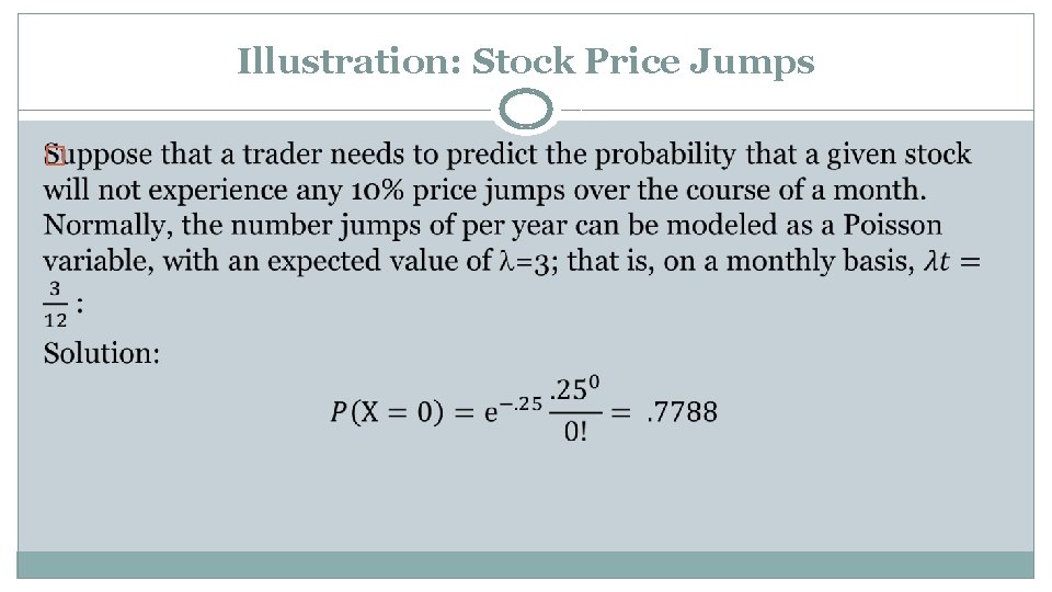 Illustration: Stock Price Jumps � 