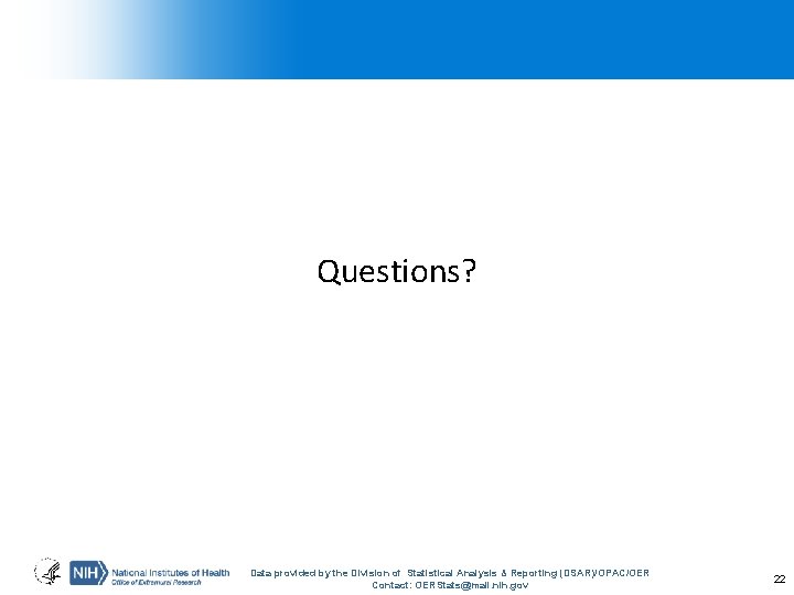 Questions? Data provided by the Division of Statistical Analysis & Reporting (DSAR)/OPAC/OER Contact: OERStats@mail.