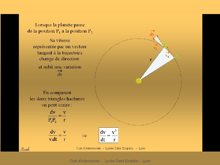 Club d'Astronomie - Lycée Saint Exupéry - Lyon 