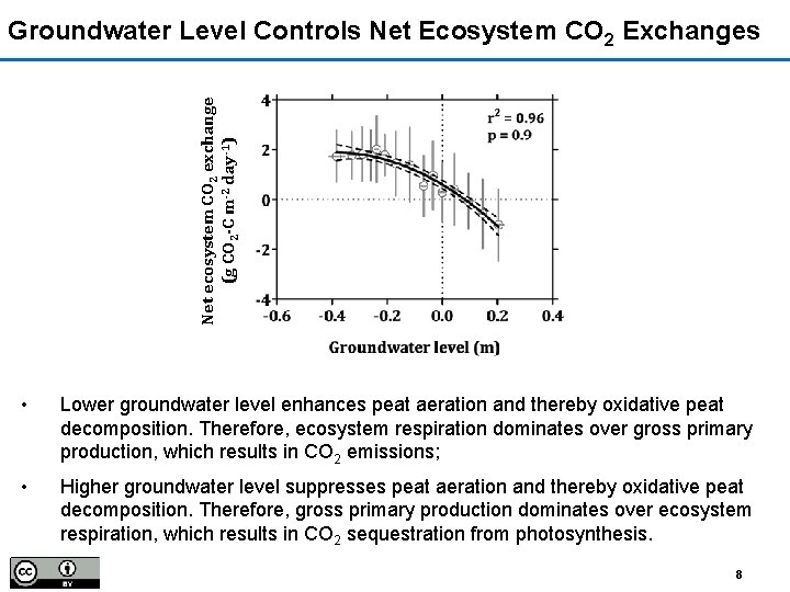 Net ecosystem CO 2 exchange (g CO 2 -C m-2 day-1) Groundwater Level Controls