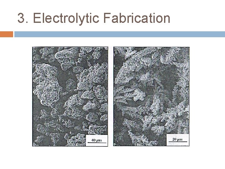 3. Electrolytic Fabrication 