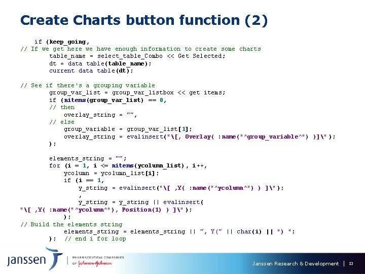 Create Charts button function (2) if (keep_going, // If we get here we have Create Charts button function (2) if (keep_going, // If we get here we have