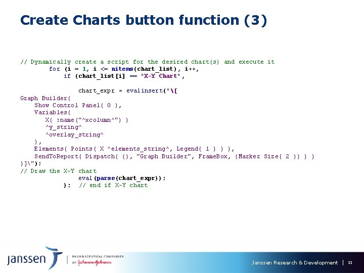 Create Charts button function (3) // Dynamically create a script for the desired chart(s) Create Charts button function (3) // Dynamically create a script for the desired chart(s)