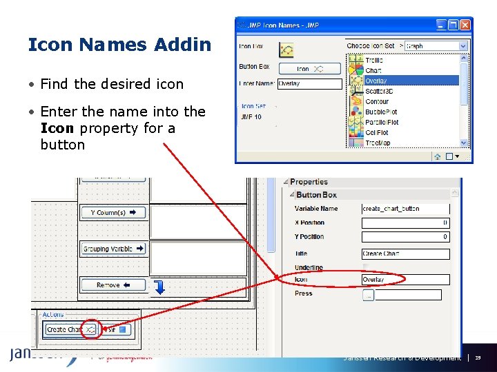Icon Names Addin • Find the desired icon • Enter the name into the Icon Names Addin • Find the desired icon • Enter the name into the