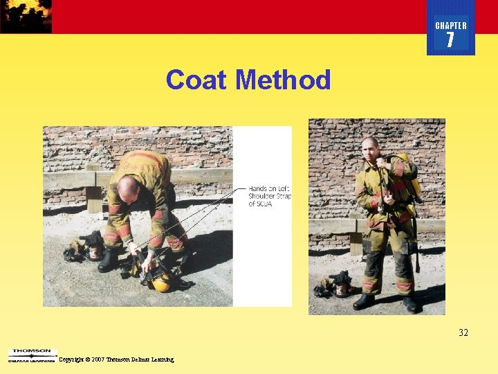 CHAPTER 7 Coat Method 32 Copyright © 2007 Thomson Delmar Learning 