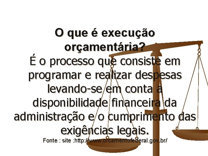 O que é execução orçamentária? É o processo que consiste em programar e realizar