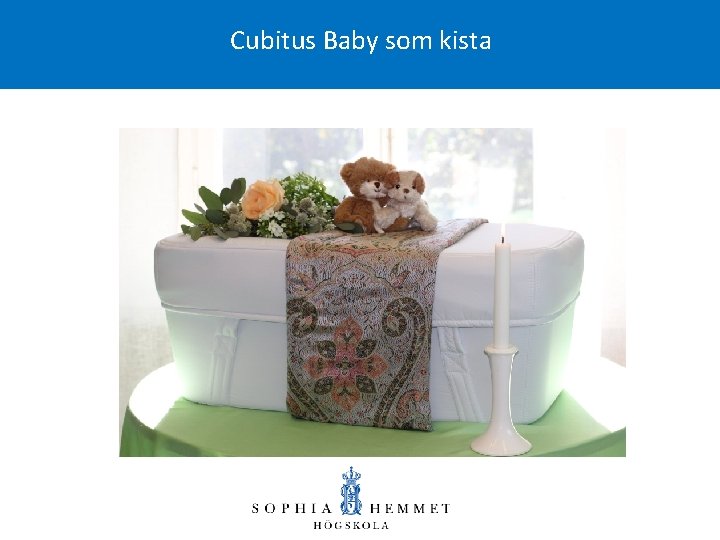 Cubitus Baby som kista designer och sömnadsleverantörer sätts samman 