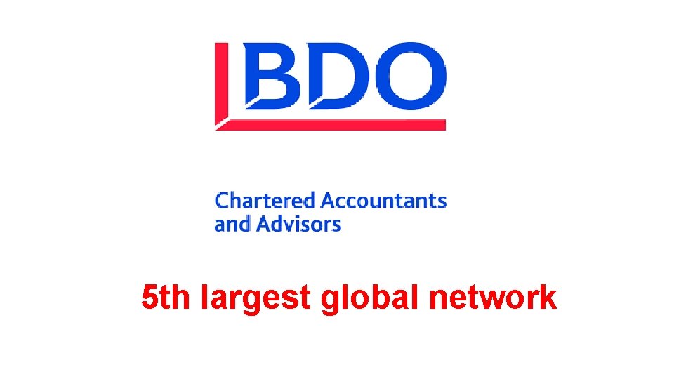 5 th largest global network 