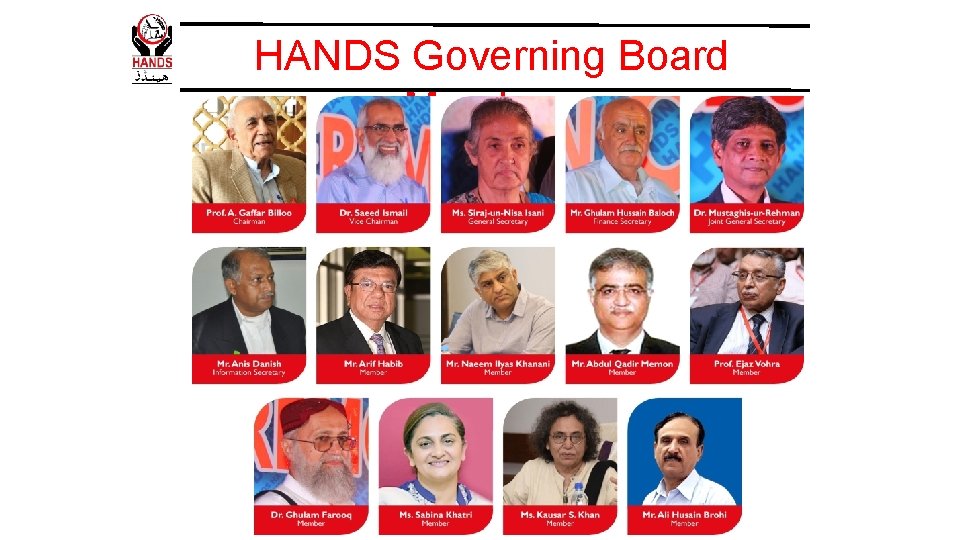 HANDS Governing Board Members 