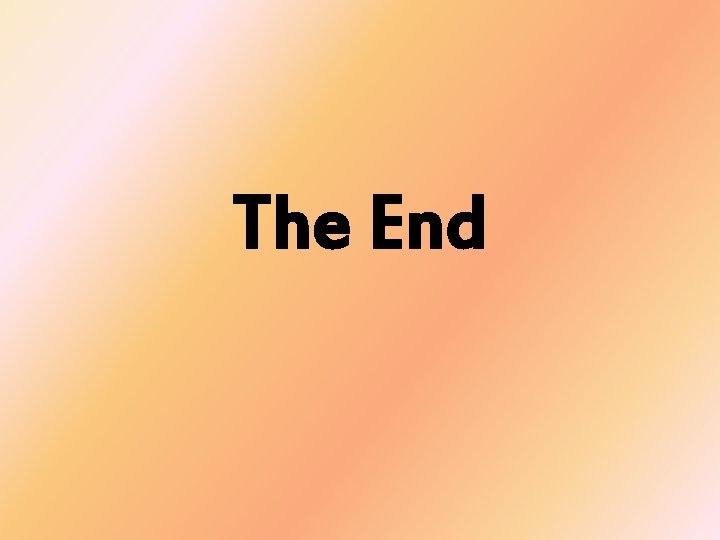 The End 