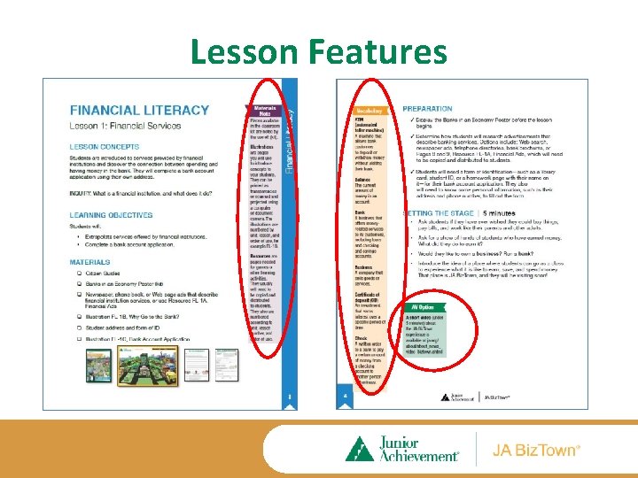 Lesson Features 
