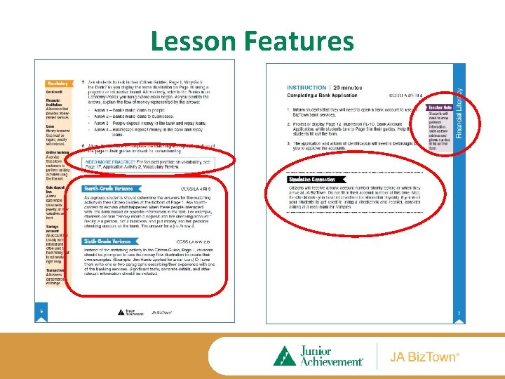 Lesson Features 