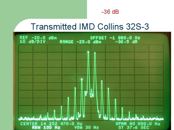 -36 d. B Transmitted IMD Collins 32 S-3 