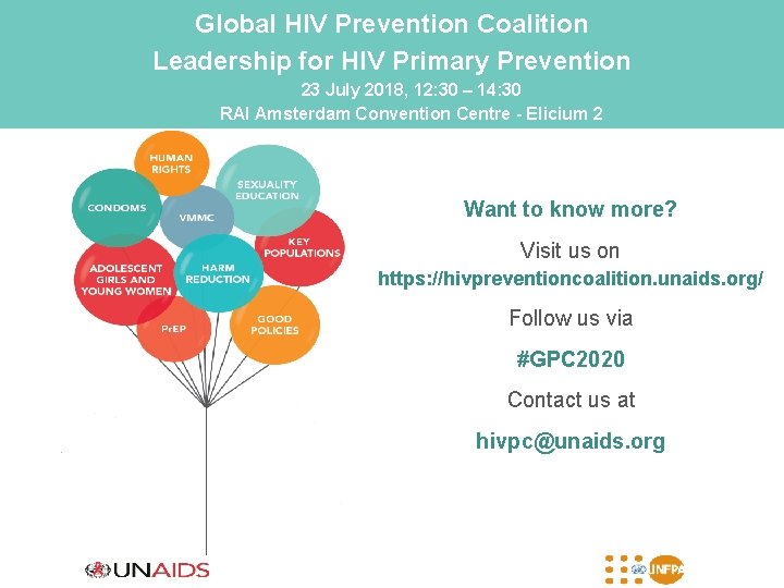 Global HIV Prevention Coalition Leadership for HIV Primary Prevention 23 July 2018, 12: 30