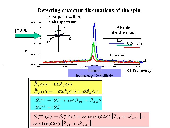 Detecting quantum fluctuations of the spin Probe polarization noise spectrum 0, 0008 Noise power