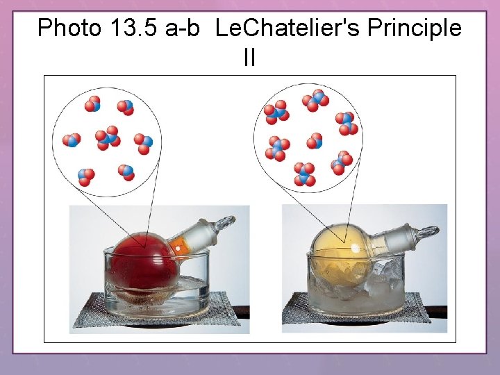 Photo 13. 5 a-b Le. Chatelier's Principle II 