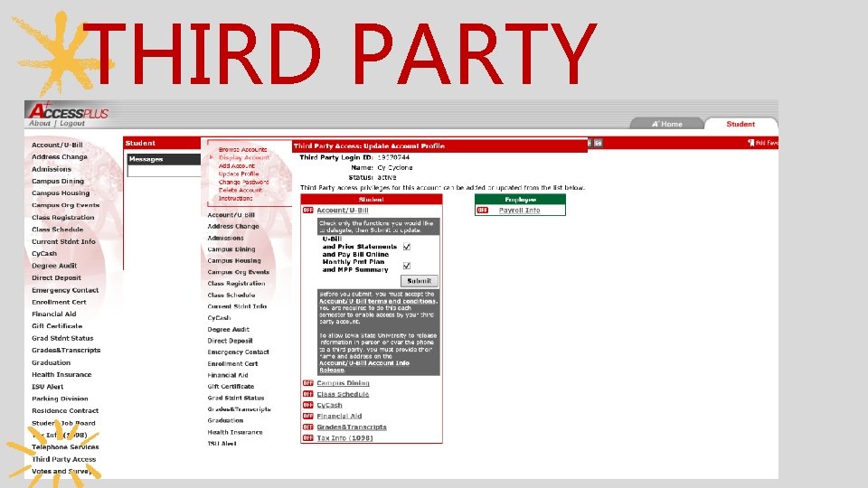 THIRD PARTY ACCESS 