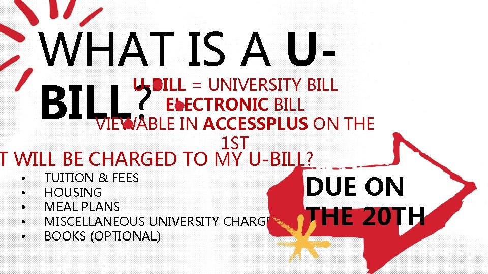 WHAT IS A UBILL? U-BILL = UNIVERSITY BILL ELECTRONIC BILL VIEWABLE IN ACCESSPLUS ON