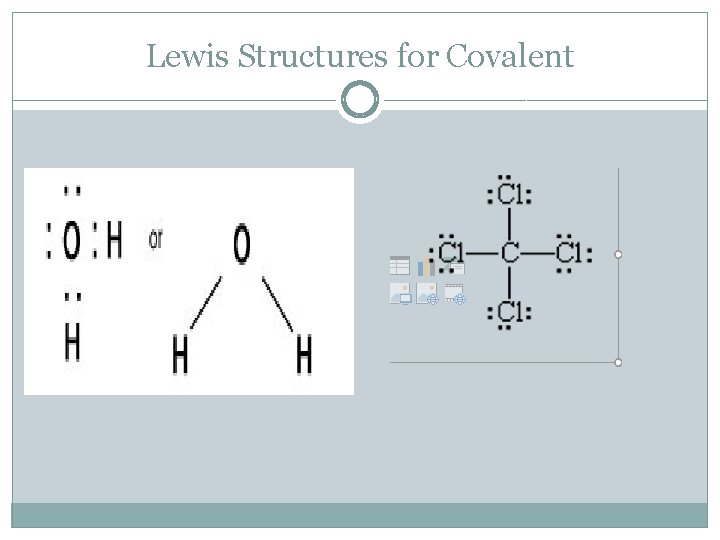 Lewis Structures for Covalent 