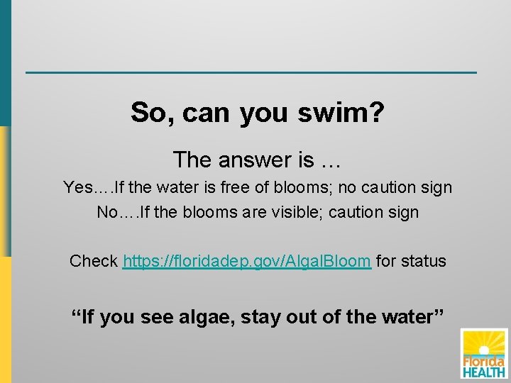 So, can you swim? The answer is … Yes…. If the water is free