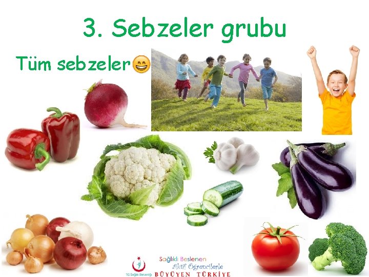 3. Sebzeler grubu Tüm sebzeler 