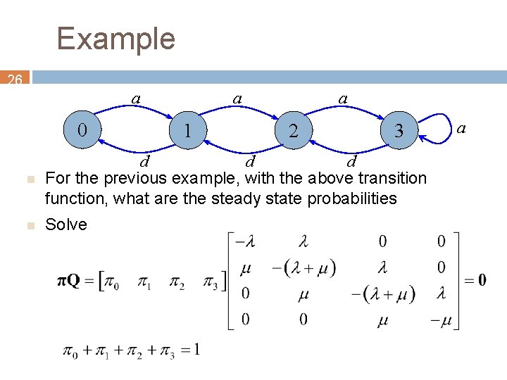 Example 26 a 0 a 1 a 2 3 n d d d For