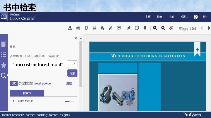 书中检索 “microstructured mold” Better research. Better learning. Better insights. 