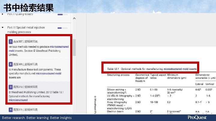 书中检索结果 Better research. Better learning. Better insights. 