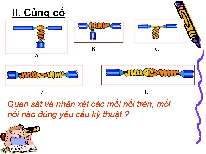 II. Củng cố A D B C E Quan sát và nhận xét các