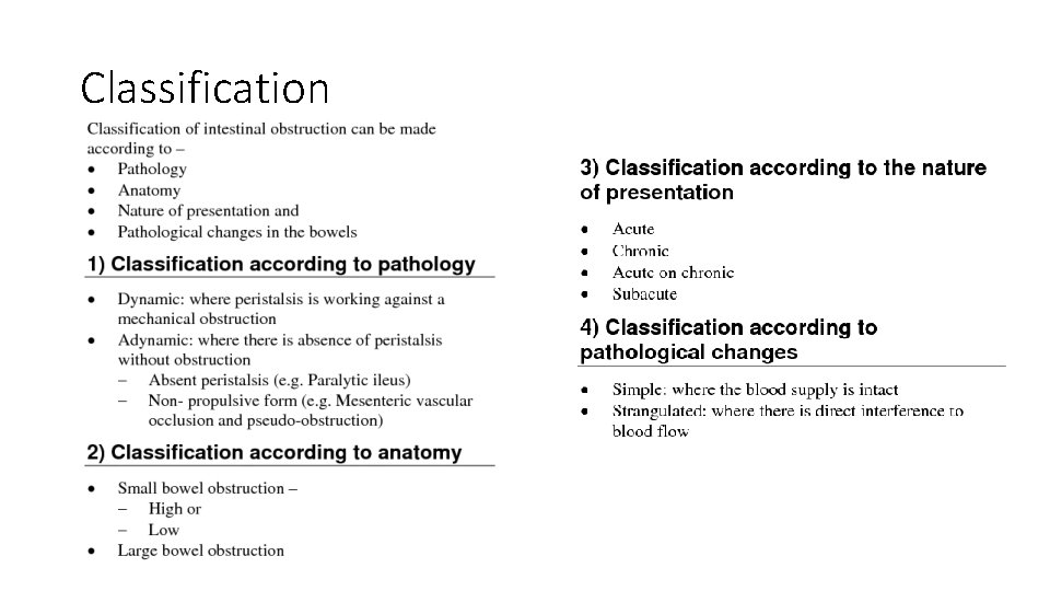 Classification 