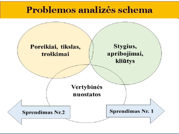 Problemos analizės schema 