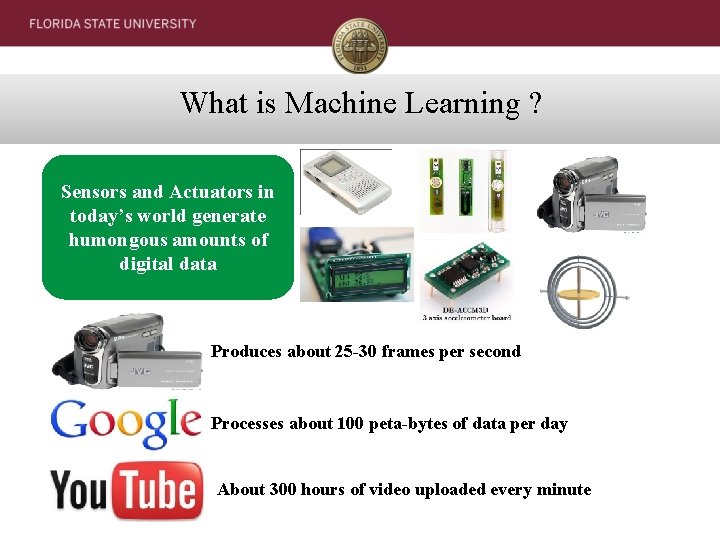 What is Machine Learning ? Sensors and Actuators in today’s world generate humongous amounts