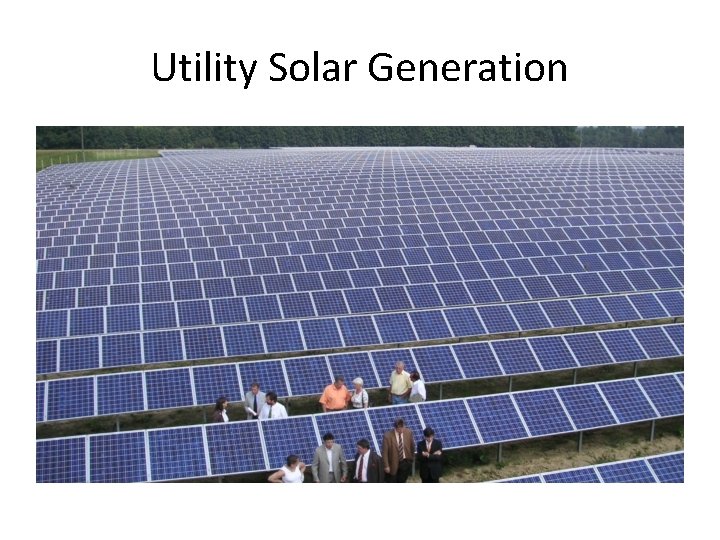 Utility Solar Generation 