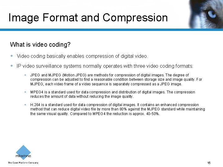 Image Format and Compression What is video coding? Video coding basically enables compression of