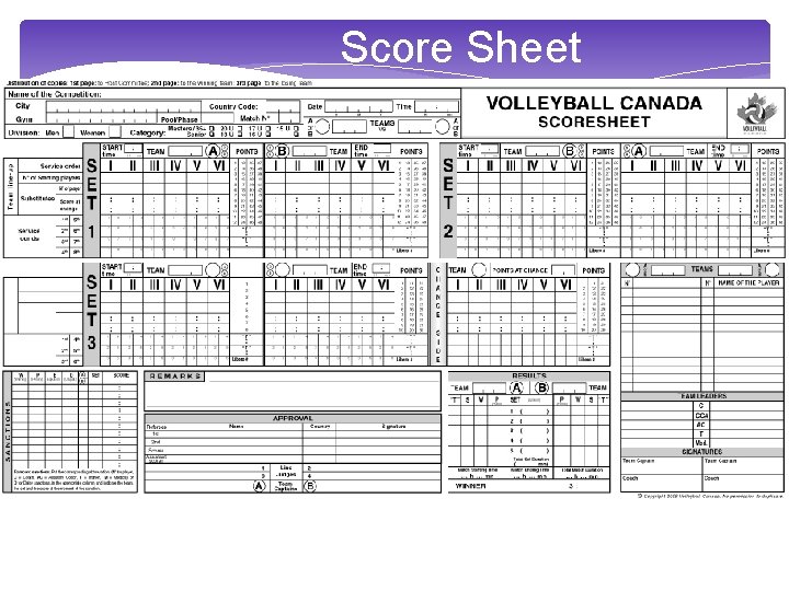 Score Sheet 