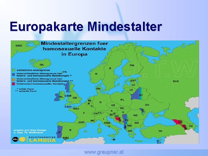 Europakarte Mindestalter www. graupner. at 
