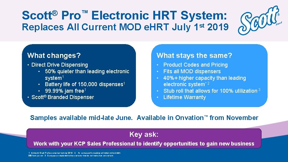 Scott® Pro™ Electronic HRT System: Replaces All Current MOD e. HRT July 1 st