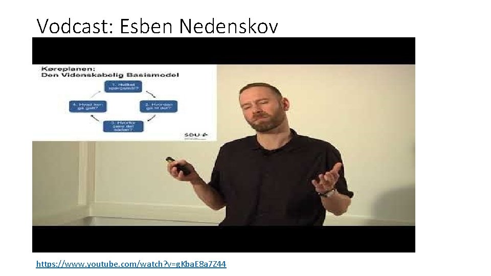 Vodcast: Esben Nedenskov https: //www. youtube. com/watch? v=g. Kba. E 8 a 7 Z