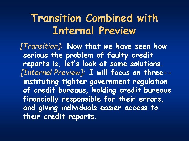 Transition Combined with Internal Preview [Transition]: Now that we have seen how serious the