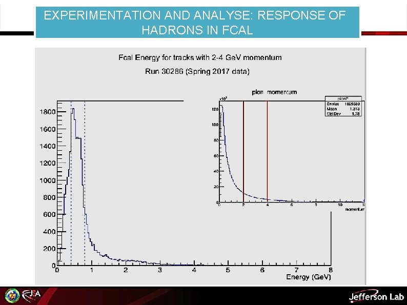 EXPERIMENTATION AND ANALYSE: RESPONSE OF HADRONS IN FCAL 