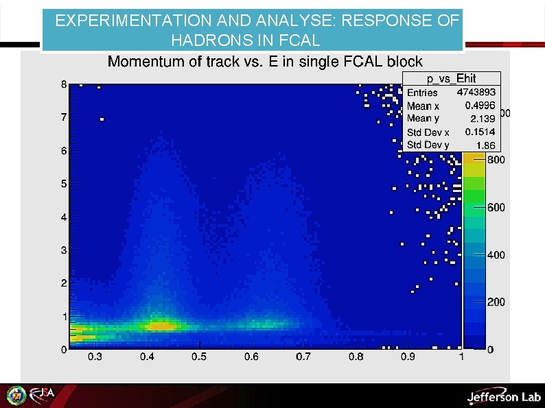 EXPERIMENTATION AND ANALYSE: RESPONSE OF HADRONS IN FCAL 