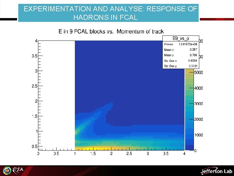 EXPERIMENTATION AND ANALYSE: RESPONSE OF HADRONS IN FCAL 