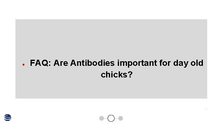 ● FAQ: Are Antibodies important for day old chicks? 52 